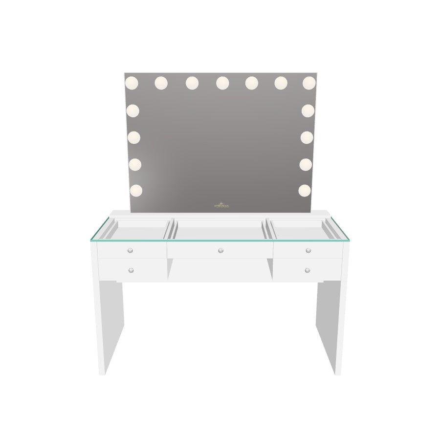 SlayStation® Plus 3.0 Table + Glow Pro Vanity Mirror Bundle