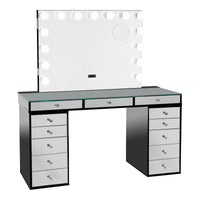 SlayStation® Pro 2.0 Mirrored Tabletop + Vanity Mirror + 5 Drawer Units Bundle