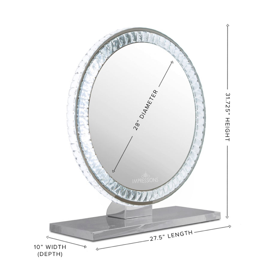 Diamond Collection BRILLIANT Premium Illuminated Vanity Mirror