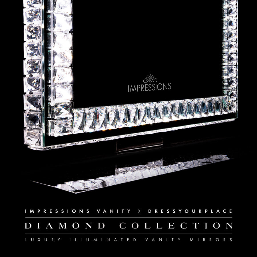 Diamond Collection PRINCESS Premium Illuminated Vanity Mirror