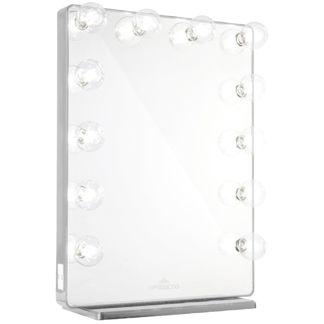 Impressions Hollywood Glow XL 2.0 Vanity Mirror in Silver with Clear LED