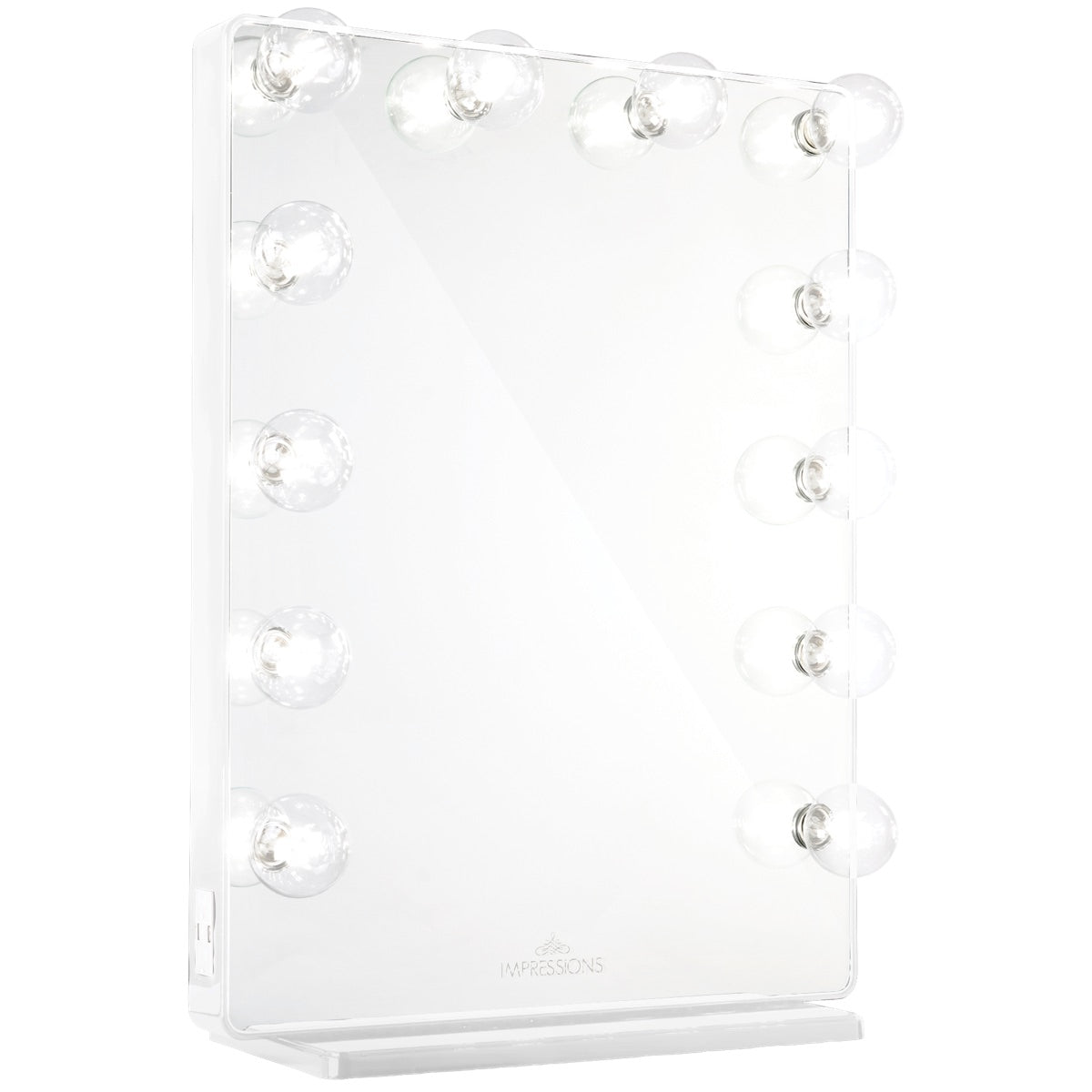 Impressions Hollywood Glow XL 2.0 Vanity Mirror in White with Clear LED