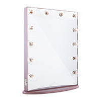 Impressions Hollywood Glow XL Vanity Mirror in Rose Gold with Clear LED Bulbs