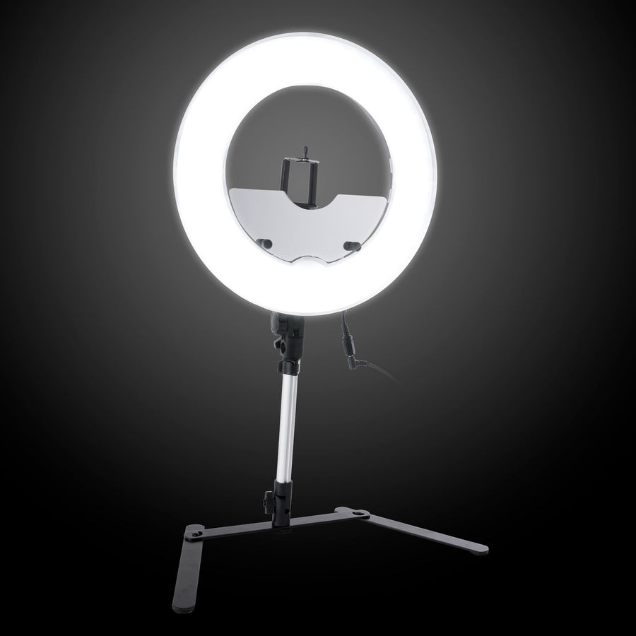 GetUSCart- Video Conference Lighting Kit for Zoom Meeting, Desktop Ring  Light with Stand for Laptop/Computer/Monitor/Webcam/iPhone, Selfie Circle  Light for Zoom Calls/Online Virtual Meeting/Office Video Calls