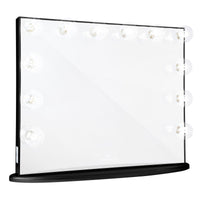 Impressions Vanity Hollywood Glow Plus Vanity Mirror in Pro Black with Clear LED Bulbs