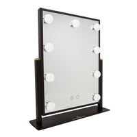 Impressions Vanity Hollywood Touch Duo-Tone LED Makeup Mirror in Black