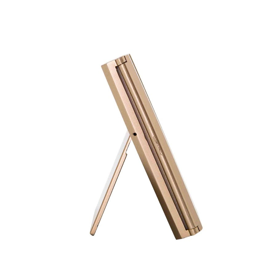 Impressions Vanity ReveaLight Trifold LED Compact Mirror in Champagne Gold with Kickstand
