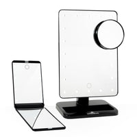 Impressions Vanity Touch: The Set LED Makeup Mirror Bundle in Black