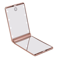 Impressions Vanity TouchUp Dimmable LED Makeup Compact Mirror in Rose Gold