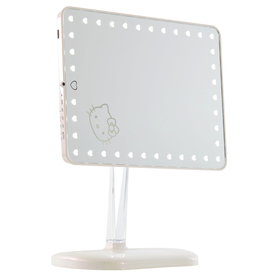 Kawaii Sanrio Hello Kitty altoparlante Bluetooth Led Vanity Mirror Anime  Figure Desktop decorare specchio intelligente regalo di compleanno
