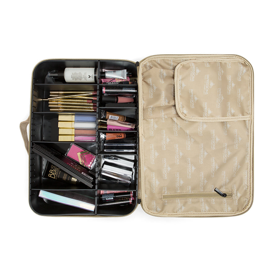 SLAYssentials Makeup Carry Case with Adjustable Dividers