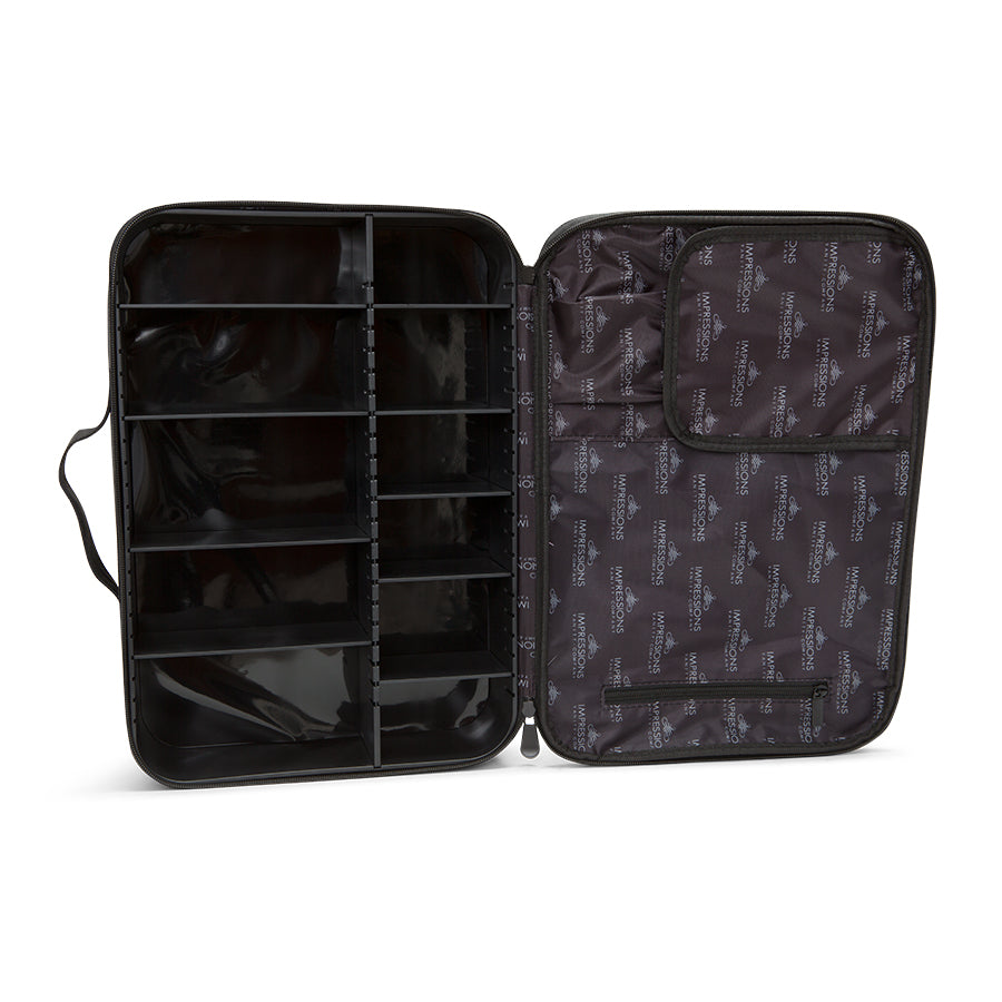 Slayssentials Cosmetic Bag Makeup Travel Bag Organizer with Adjustable Dividers Vanity Organizer Impressions Vanity · Company Finish: Black