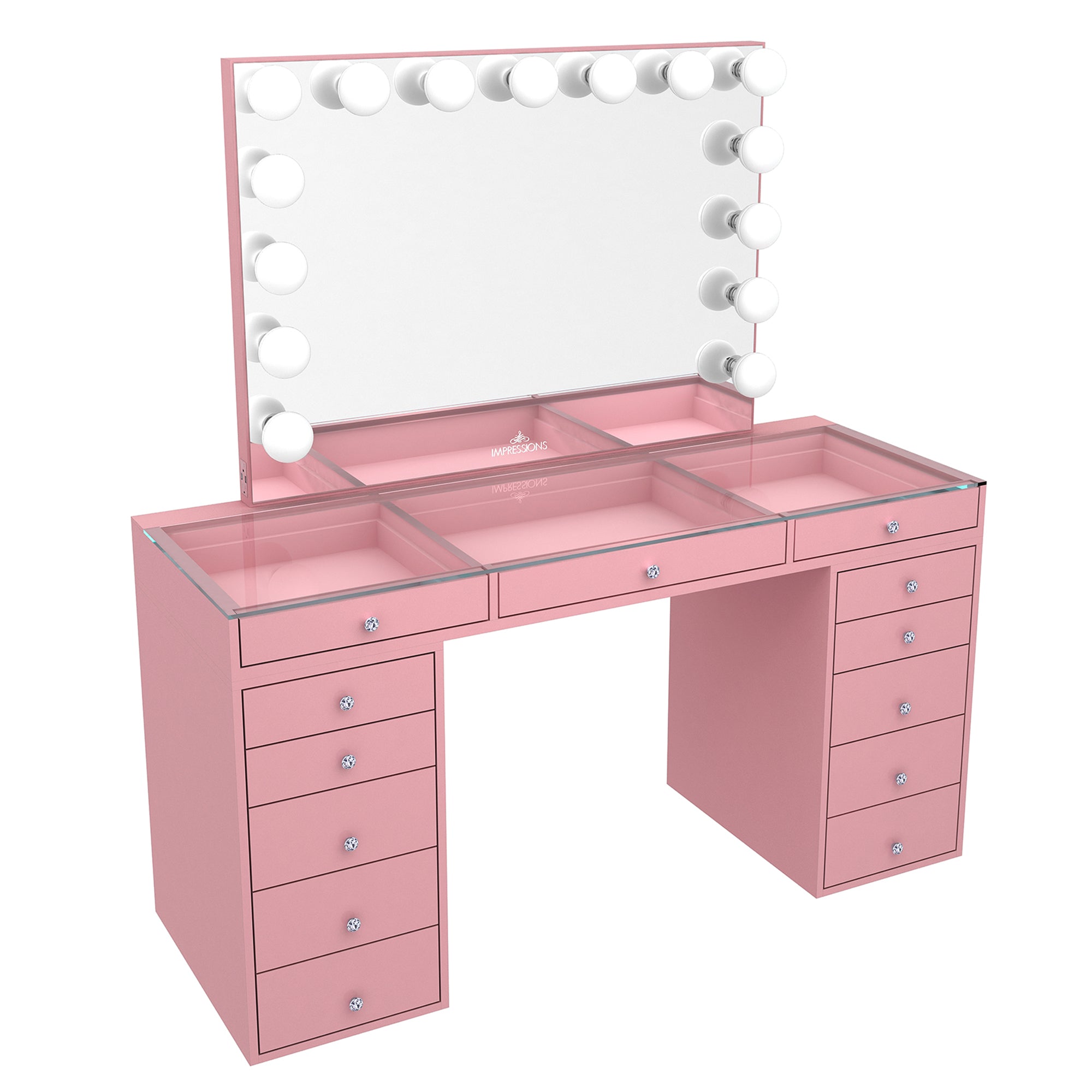 SlayStation® Pro 2.0 Tabletop + Vanity Mirror + 5 Drawer Units Bundle