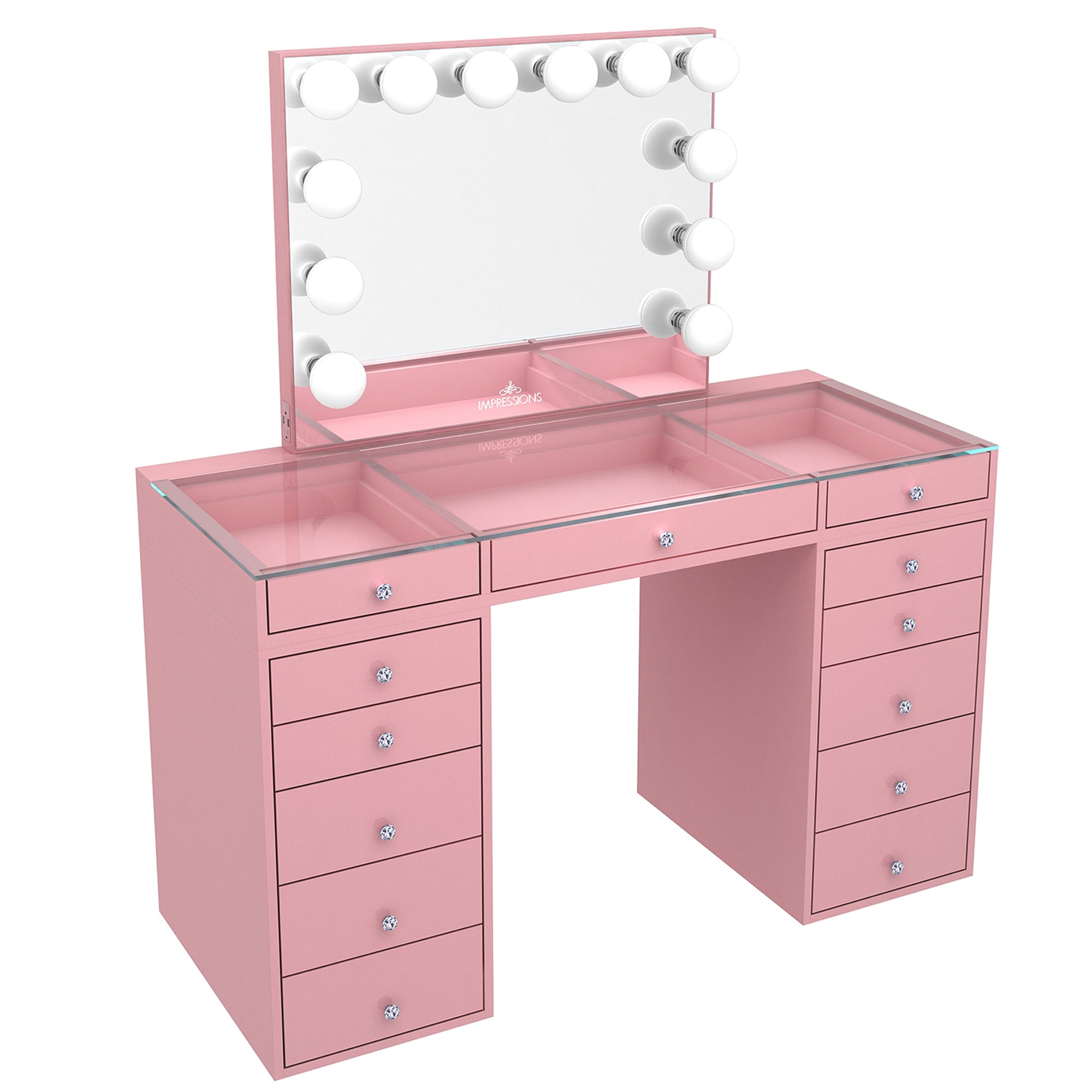 SlayStation® Plus 2.0 Tabletop + Vanity Mirror + 5 Drawer Units Bundle