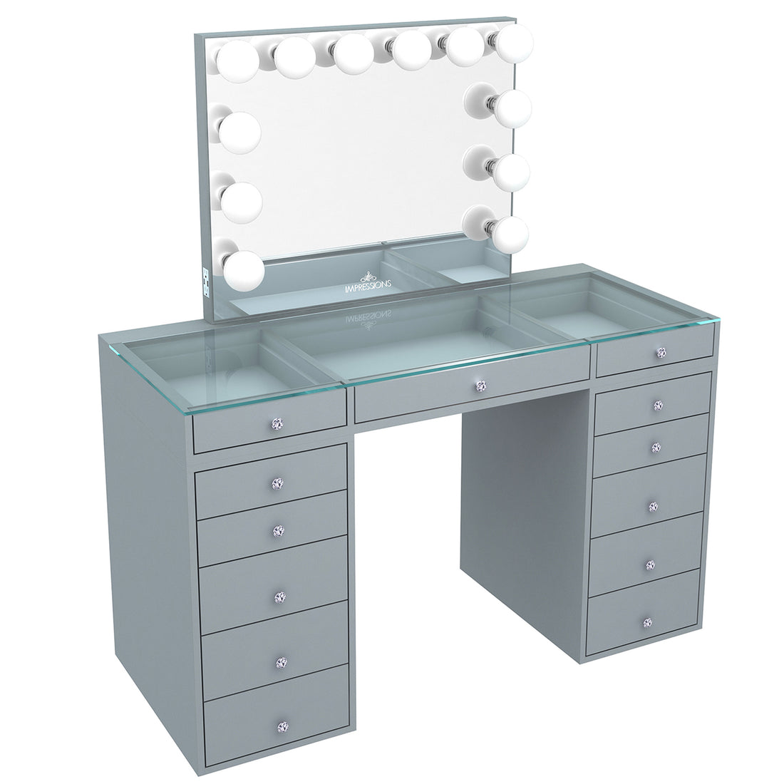 SlayStation® Plus 2.0 Tabletop + Vanity Mirror + 5 Drawer Units Bundle