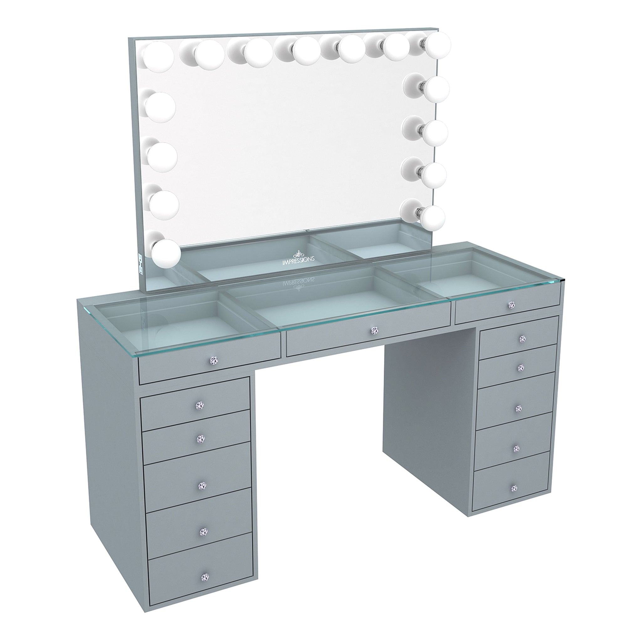 SlayStation® Pro 2.0 Tabletop + Vanity Mirror + 5 Drawer Units Bundle