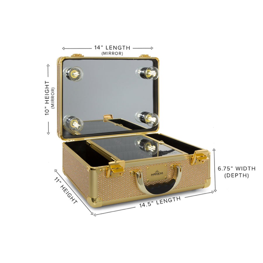 SlayCase® 2.0 Vanity Travel Case in Sparkle • Impressions Vanity Co.