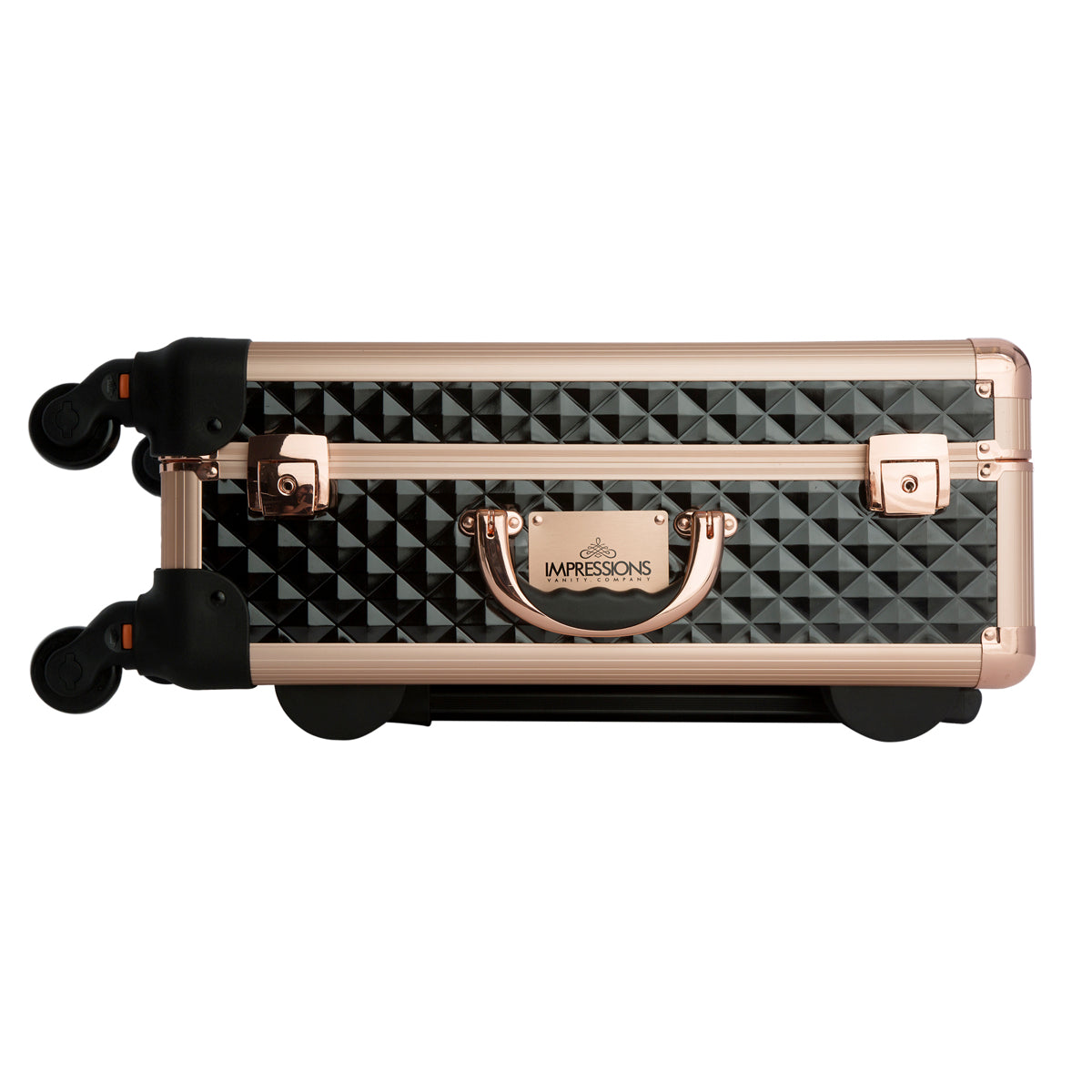 SlayCase® XL Vanity Travel Case in Black &amp; Rose Gold Studded