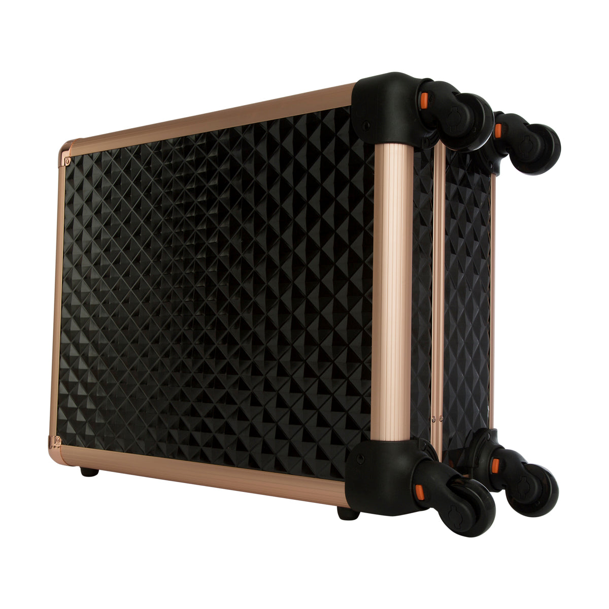 SlayCase® XL Vanity Travel Case in Black &amp; Rose Gold Studded