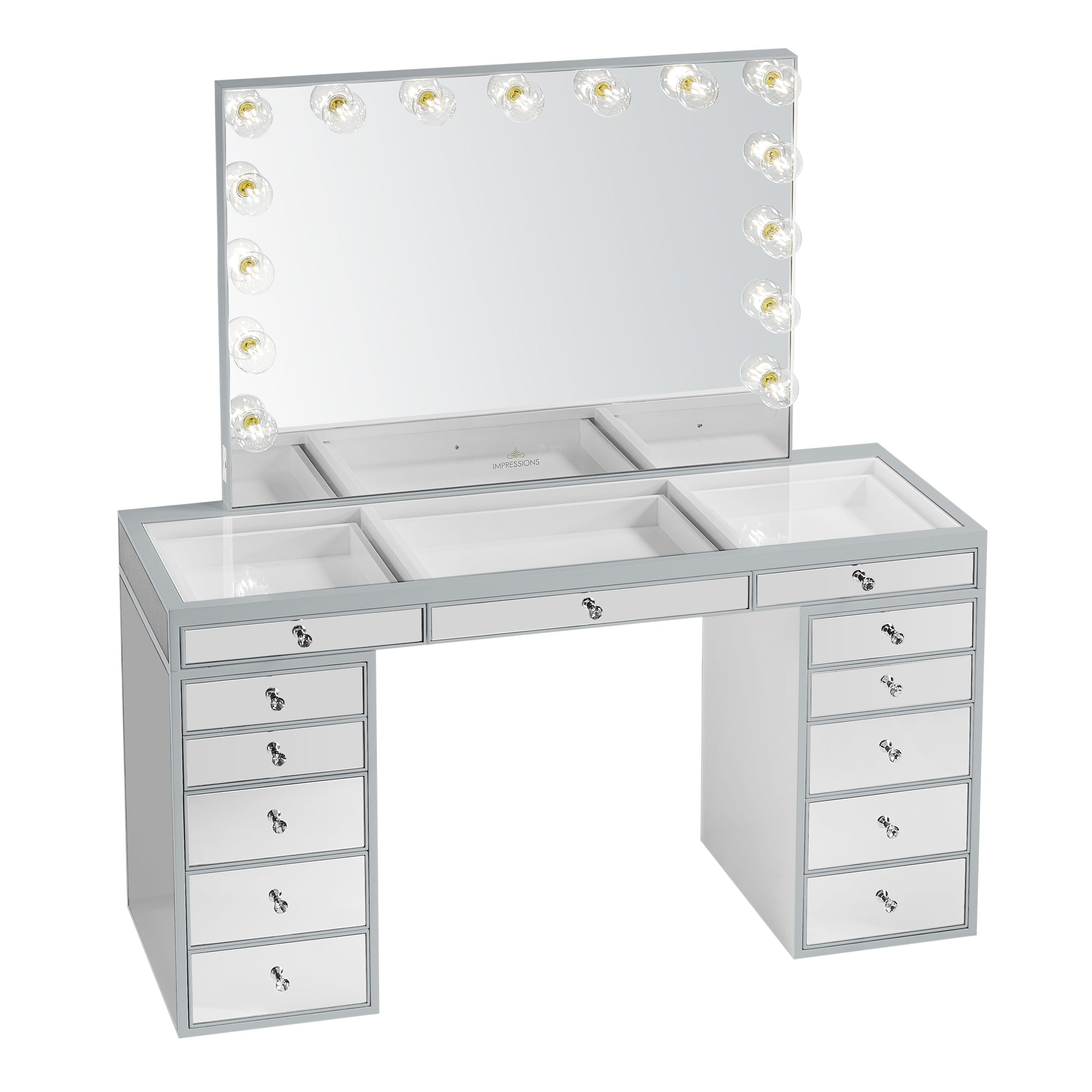 Linkaa Vanity Mirrored Makeup Vanity