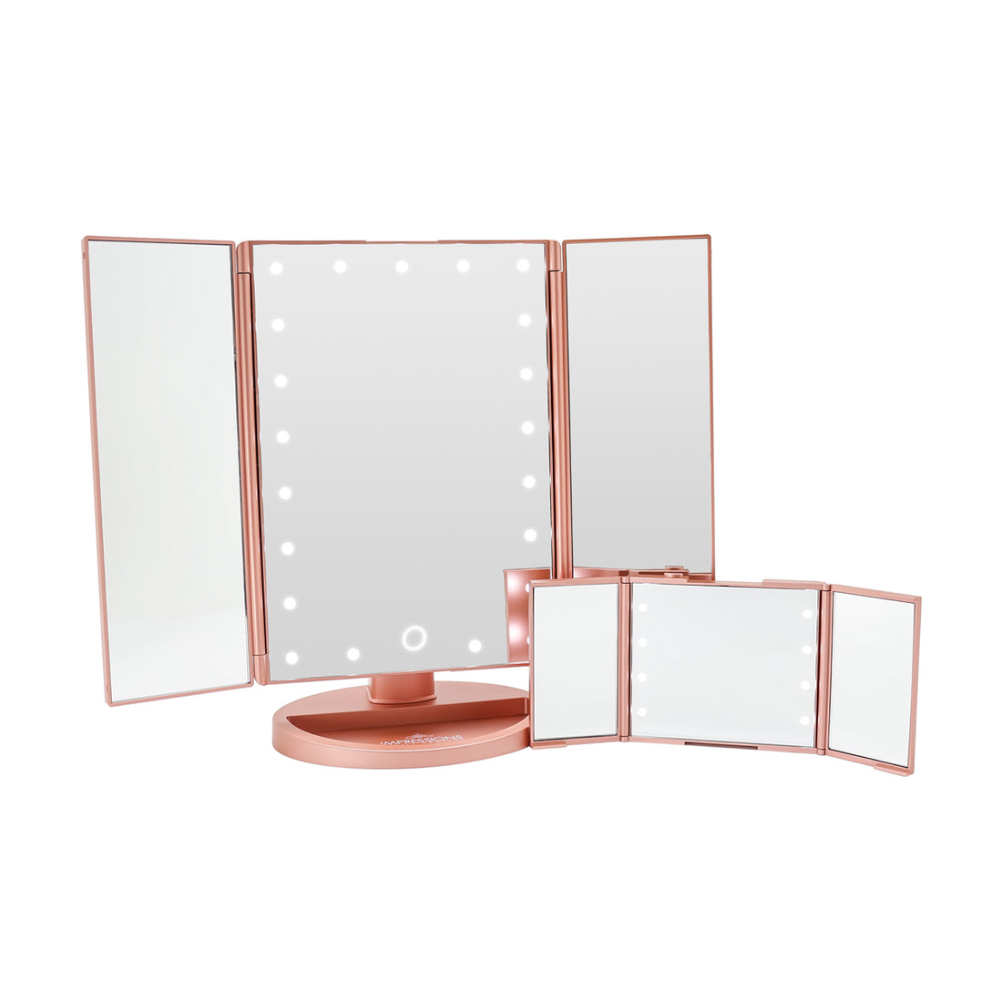 Touch & Go Trifold Makeup Mirror Bundle