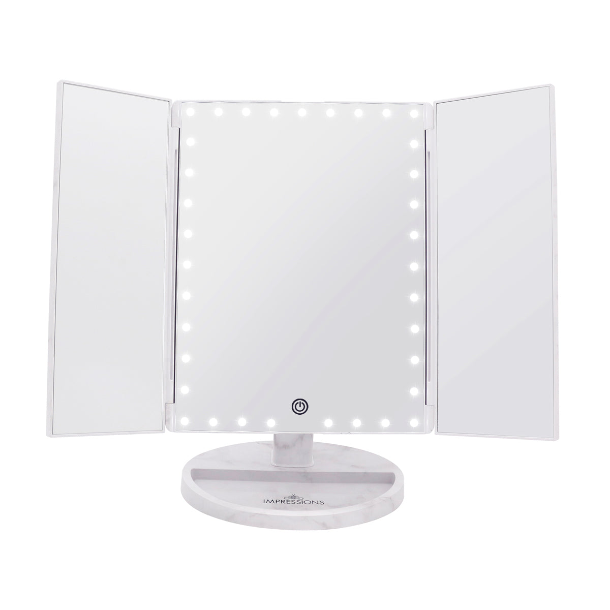 Touch Trifold XL Dimmable LED Makeup Mirror