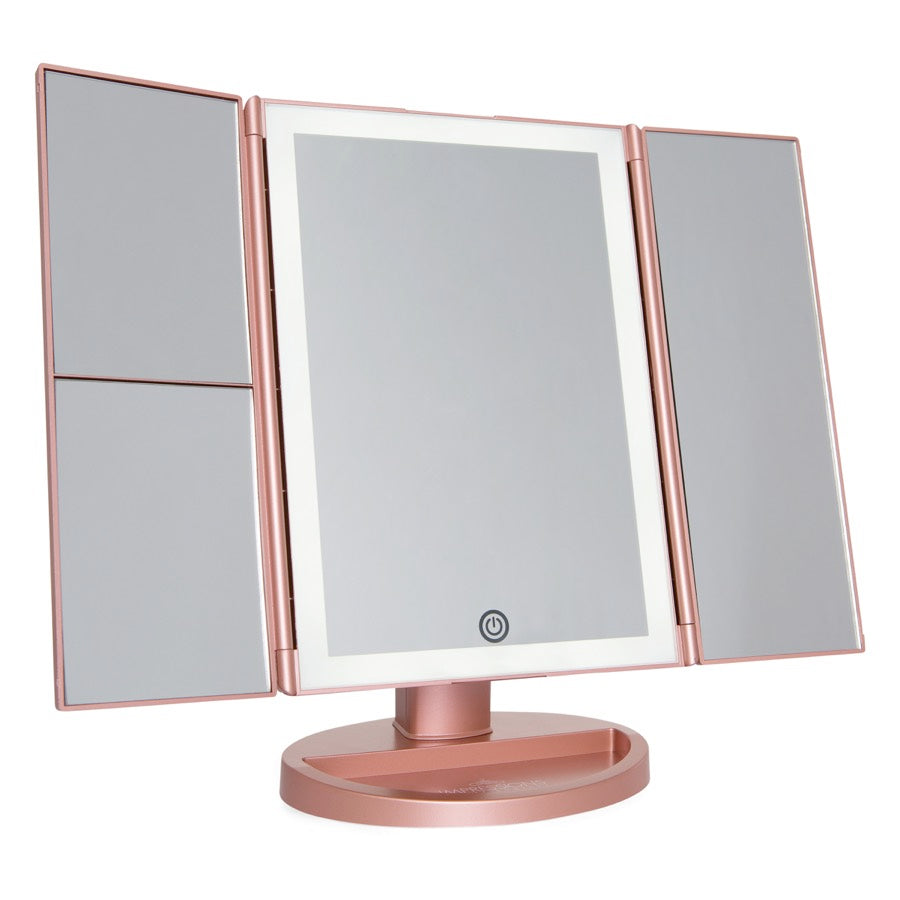 Touch Trifold 2.0 LED Makeup Mirror with Magnification