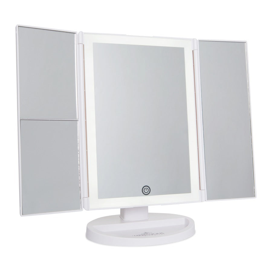 Touch Trifold 2.0 LED Makeup Mirror with Magnification