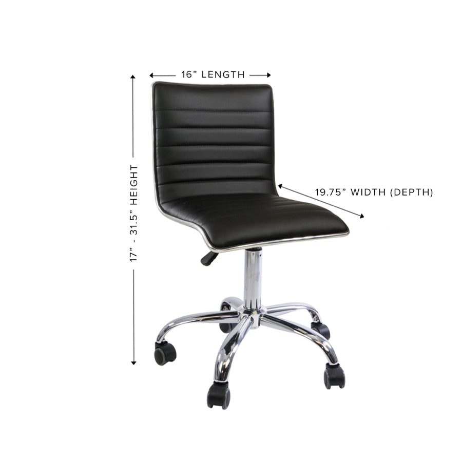 Zara Modern Quilted Vanity Chair